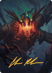 Mishra, Lost to Phyrexia Art Card (Gold-Stamped Signature) - Art Series: The Brothers' War (ASBRO) #38 - Special Magic: The Gathering Trading Card