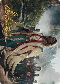 Queen Kayla bin-Kroog Art Card (Gold-Stamped Signature) - Art Series: The Brothers' War (ASBRO) #39 - Special Magic: The Gathering Trading Card