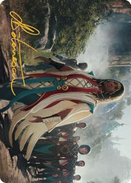 Queen Kayla bin-Kroog Art Card (Gold-Stamped Signature) - Art Series: The Brothers' War Magic: The Gathering trading card