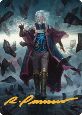 Urza, Planeswalker Art Card (Gold-Stamped Signature) - Art Series: The Brothers' War Magic: The Gathering trading card