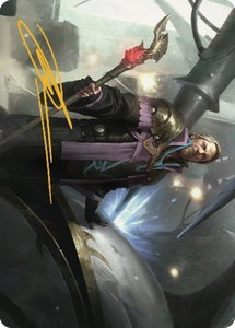 Urza, Prince of Kroog Art Card (Gold-Stamped Signature) - Art Series: The Brothers' War (ASBRO) #43 - Special Magic: The Gathering Trading Card