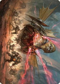 Liberator, Urza's Battlethopter Art Card - Art Series: The Brothers' War (ASBRO) #44 - Special Magic: The Gathering Trading Card