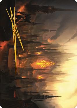 Mishra's Foundry Art Card (Gold-Stamped Signature) - Art Series: The Brothers' War Magic: The Gathering trading card