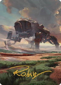 Plains (48) Art Card (Gold-Stamped Signature) - Art Series: The Brothers' War (ASBRO) #48 - Special Magic: The Gathering Trading Card