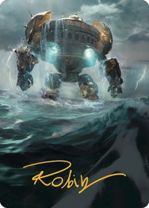 Island Art Card (Gold-Stamped Signature) - Art Series: The Brothers' War (ASBRO) #49 - Special Magic: The Gathering Trading Card