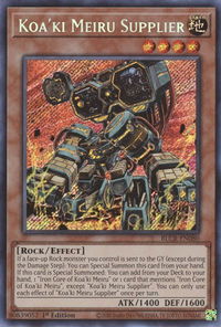 Koa'ki Meiru Supplier - Battles of Legend: Crystal Revenge (BLCR) #BLCR-EN080 - Secret Rare YuGiOh Trading Card