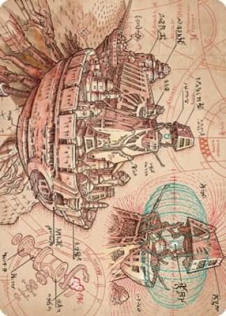 Defense Grid Art Card - Art Series: The Brothers' War Magic: The Gathering trading card