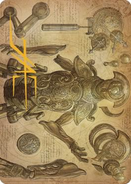 Foundry Inspector Art Card (Gold-Stamped Signature) - Art Series: The Brothers' War Magic: The Gathering trading card