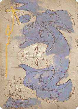 Helm of the Host Art Card (Gold-Stamped Signature) - Art Series: The Brothers' War Magic: The Gathering trading card