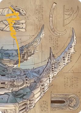 Ivory Tower Art Card (Gold-Stamped Signature) - Art Series: The Brothers' War Magic: The Gathering trading card