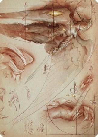 Platinum Angel Art Card - Art Series: The Brothers' War Magic: The Gathering trading card