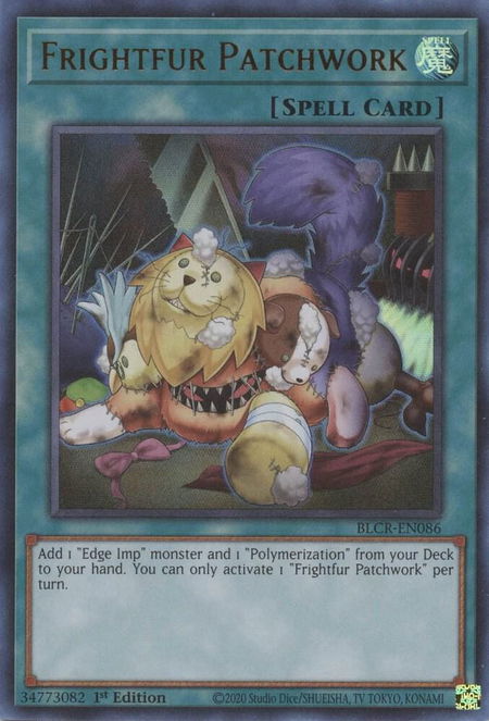Frightfur Patchwork - Battles of Legend: Crystal Revenge YuGiOh trading card