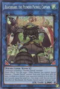 Blackbeard, the Plunder Patroll Captain - Battles of Legend: Crystal Revenge (BLCR) #BLCR-EN094 - Secret Rare YuGiOh Trading Card