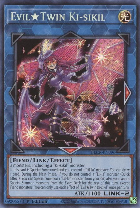 Evil Twin Ki-sikil - Battles of Legend: Crystal Revenge YuGiOh trading card