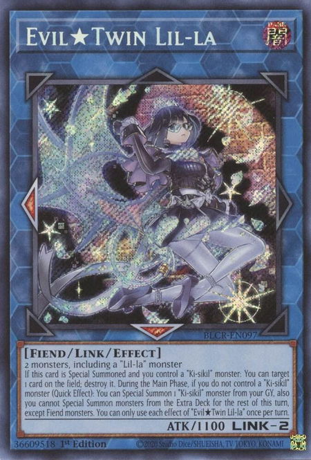 Evil Twin Lil-la - Battles of Legend: Crystal Revenge YuGiOh trading card