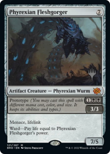 Phyrexian Fleshgorger - Promo Pack: The Brothers' War Magic: The Gathering trading card