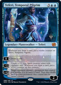 Teferi, Temporal Pilgrim - Promo Pack: The Brothers' War (PPBRO) #66p - Mythic Magic: The Gathering Trading Card