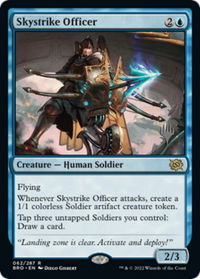 Skystrike Officer - Promo Pack: The Brothers' War (PPBRO) #62p - Rare Magic: The Gathering Trading Card