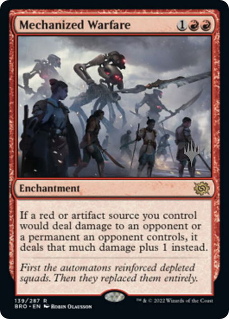 Mechanized Warfare - Promo Pack: The Brothers' War Magic: The Gathering trading card