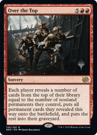 Over the Top - Promo Pack: The Brothers' War (PPBRO) #146p - Rare Magic: The Gathering Trading Card