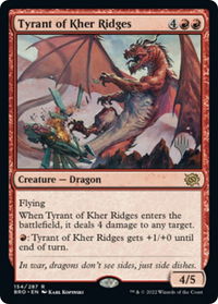 Tyrant of Kher Ridges - Promo Pack: The Brothers' War (PPBRO) #154p - Rare Magic: The Gathering Trading Card