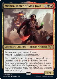 Mishra, Tamer of Mak Fawa - Promo Pack: The Brothers' War (PPBRO) #217p - Rare Magic: The Gathering Trading Card