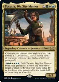 Tocasia, Dig Site Mentor - Promo Pack: The Brothers' War (PPBRO) #224p - Rare Magic: The Gathering Trading Card