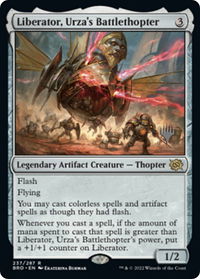 Liberator, Urza's Battlethopter - Promo Pack: The Brothers' War (PPBRO) #237p - Rare Magic: The Gathering Trading Card