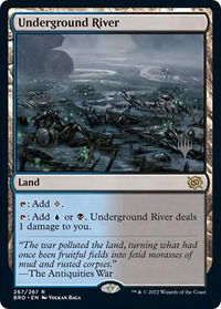 Underground River - Promo Pack: The Brothers' War (PPBRO) #267p - Rare Magic: The Gathering Trading Card