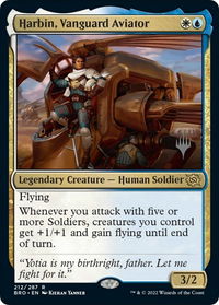 Harbin, Vanguard Aviator - Promo Pack: The Brothers' War (PPBRO) #212p - Rare Magic: The Gathering Trading Card