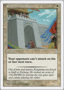 Empty City Ruse - Portal Three Kingdoms (PTK) #3 - Uncommon Magic: The Gathering Trading Card