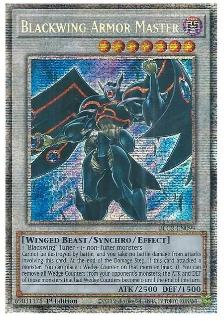 Blackwing Armor Master (Starlight Rare) - Battles of Legend: Crystal Revenge YuGiOh trading card