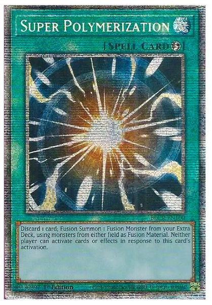 Super Polymerization (Starlight Rare) trading card from Battles of Legend: Crystal Revenge Super Polymerization (Starlight Rare) - Battles of Legend: Crystal Revenge YuGiOh trading card