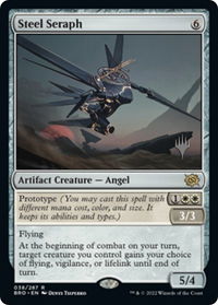 Steel Seraph - Promo Pack: The Brothers' War (PPBRO) #38p - Rare Magic: The Gathering Trading Card