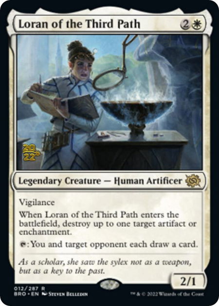 Loran of the Third Path trading card from Prerelease Cards Loran of the Third Path - Prerelease Cards Magic: The Gathering trading card