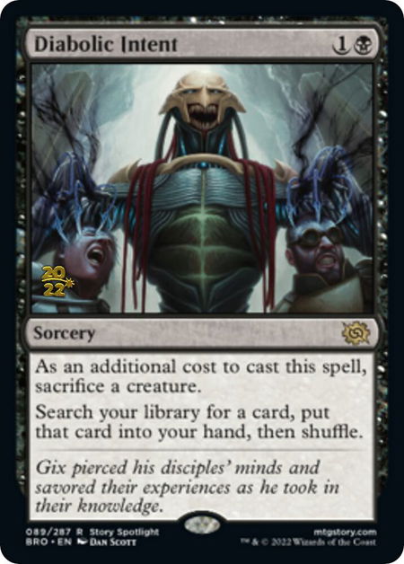 Diabolic Intent - Prerelease Cards Magic: The Gathering trading card