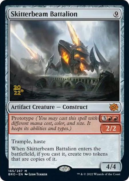 Skitterbeam Battalion trading card from Prerelease Cards Skitterbeam Battalion - Prerelease Cards Magic: The Gathering trading card