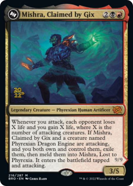 Mishra, Claimed by Gix - Prerelease Cards Magic: The Gathering trading card