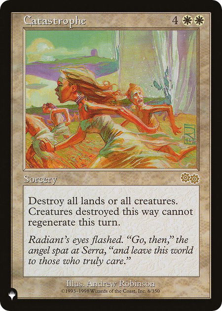 Catastrophe - The List Reprints Magic: The Gathering trading card
