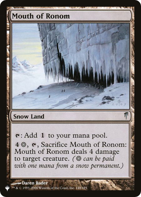 Mouth of Ronom - The List Reprints Magic: The Gathering trading card