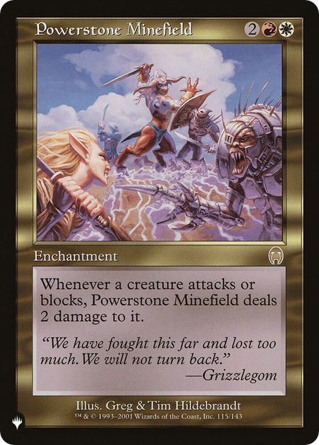 Powerstone Minefield - The List Reprints Magic: The Gathering trading card