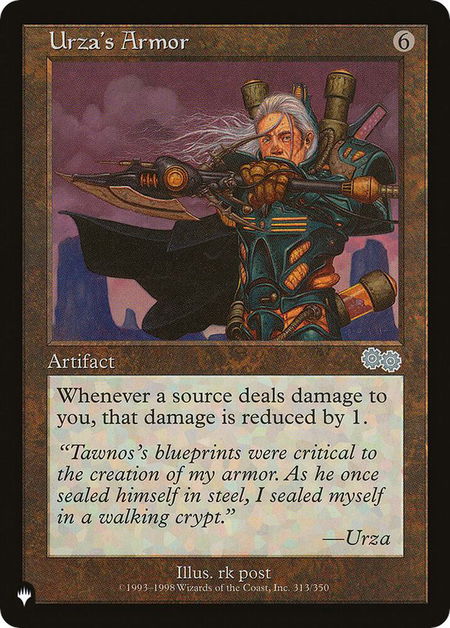 Urza's Armor - The List Reprints Magic: The Gathering trading card