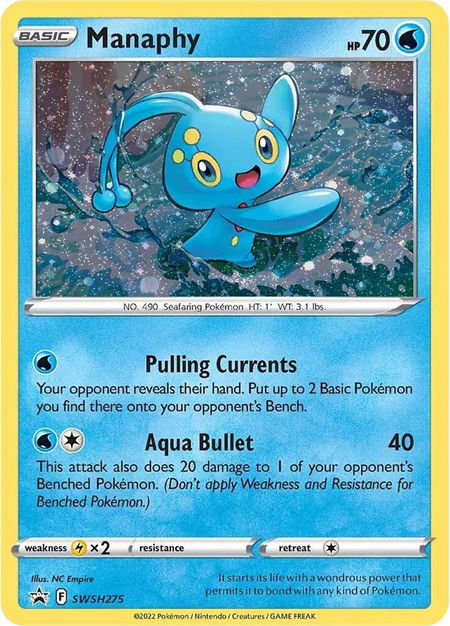Manaphy - SWSH275 - SWSH: Sword & Shield Promo Cards Pokémon trading card