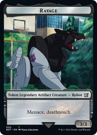 Ravage Token - Universes Beyond: Transformers (BOT) #2 - Token Magic: The Gathering Trading Card
