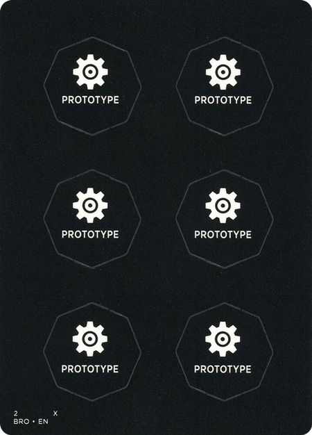 Punch Card Token - The Brothers' War Magic: The Gathering trading card