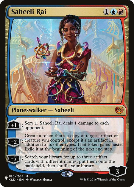 Saheeli Rai - The List Reprints Magic: The Gathering trading card