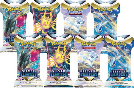 Silver Tempest Sleeved Booster Pack Bundle [Set of 8] - SWSH12: Silver Tempest Pokémon trading card