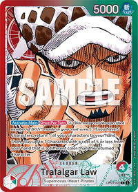 Trafalgar Law (002) (Parallel) - Romance Dawn (OP01) #OP01-002 - Leader One Piece Trading Card