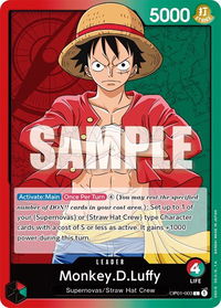 Monkey.D.Luffy (003) - Romance Dawn (OP01) #OP01-003 - Leader One Piece Trading Card