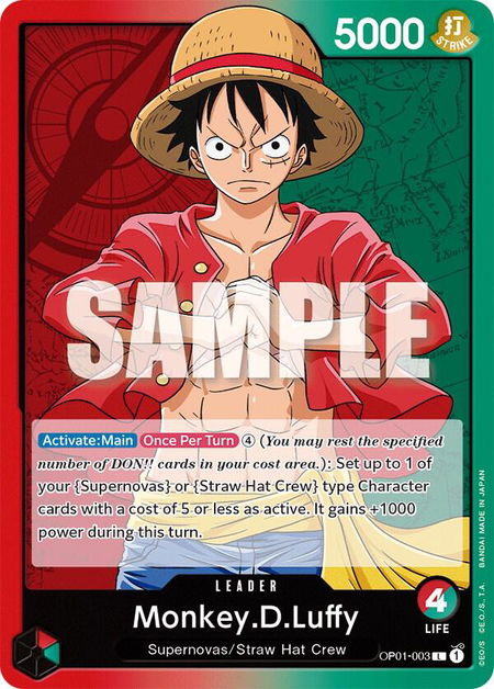 Monkey.D.Luffy (003) - Romance Dawn One Piece trading card
